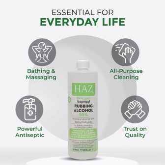 HAZ 50% Isopropyl Rubbing Alcohol 500ml Wintergreen