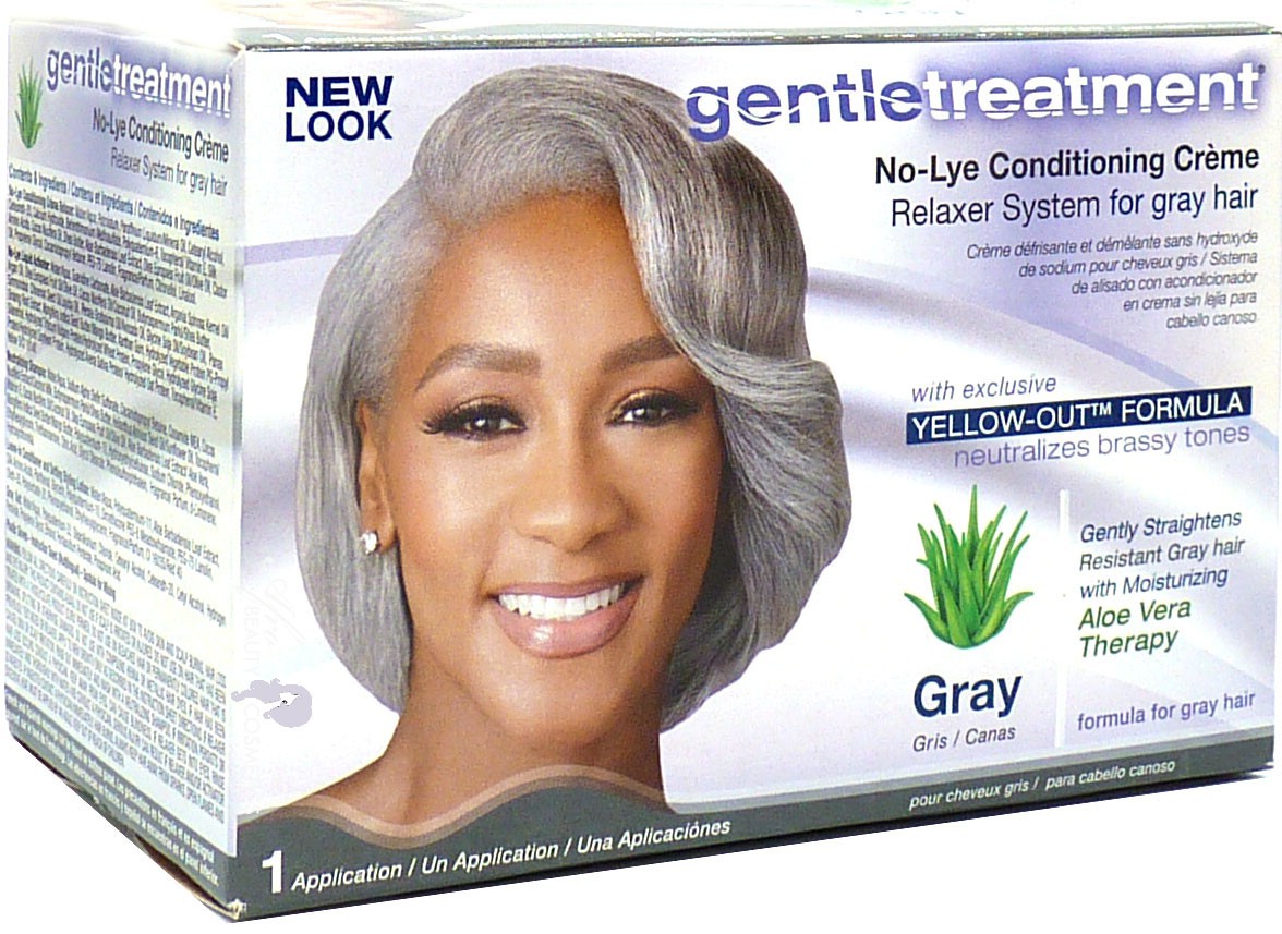 Gentle Treatment Relaxer for Grey No-Lye Kit | Afro World