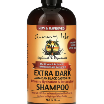 Sunny Isle Extra Dark Jamaican Black Castor Oil Extreme Hydration and Detangling Shampoo 12oz