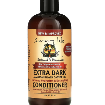Sunny Isle Extra Dark Jamaican Black Castor Oil Extreme Hydration & Detangling Conditioner 12oz