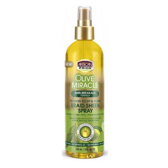 African Pride Olive Miracle Braid Sheen Spray  12oz
