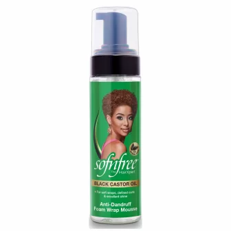 Sofn’free Black castor oil Anti-Dandruff Foam Wrap Mousse