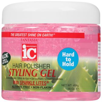 IC Fantasia Hair Polisher Hard To Hold Styling Gel Jar