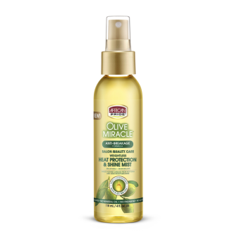 African Pride Olive Miracle Heat Protectant & Shine Mist 4fl Oz