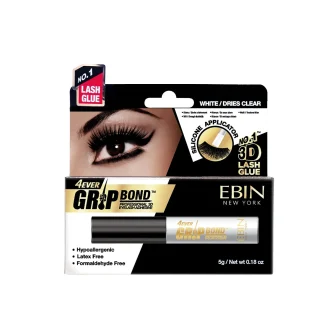 Ebin GRIP BOND LATEX-FREE LASH ADHESIVE - WHITE