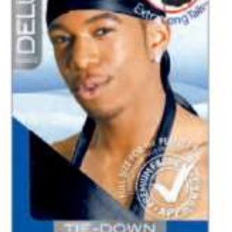Magic Deluxe Tie Down Durag Extra Long Tails Black