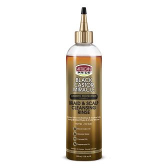 African Pride Black Castor Miracle BRAID & SCALP CLEANSING RINSE 12OZ