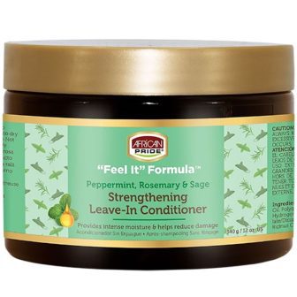 African Pride"Feel it Formula" ROSEMARY STRENGTHENING LEAVE IN CONDITIONER 12OZ