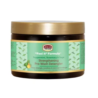 African Pride “Feel It” Formula ROSEMARY STRENGTHENING PRE-WASH DETANGLER 12OZ